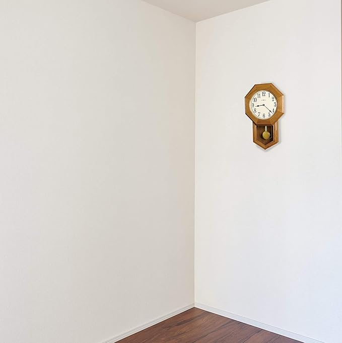 Howard Miller Elliott Wall Clock – Vintage Schoolhouse Style, Wooden Wall Clock, Pendulum & Triple-Chime Movement, Battery-Operated Hourly & Quarterly Chimes, Volume Control, Nighttime Shut Off