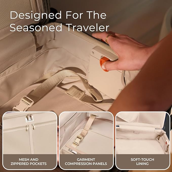 Briggs & Riley 27" Medium Expandable Spinner - Checked Luggage for Travel, Suitcases with Wheels, Hardside Rolling Bag for Men & Women, Self-Repairing Zipper - Sympatico Collection, Black