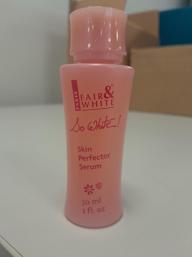 FAIR & WHITE So White Skin Brightening Serum 30ml - For Face, Elbows Knees, Feet - with Kojic Acid and Castor Oil