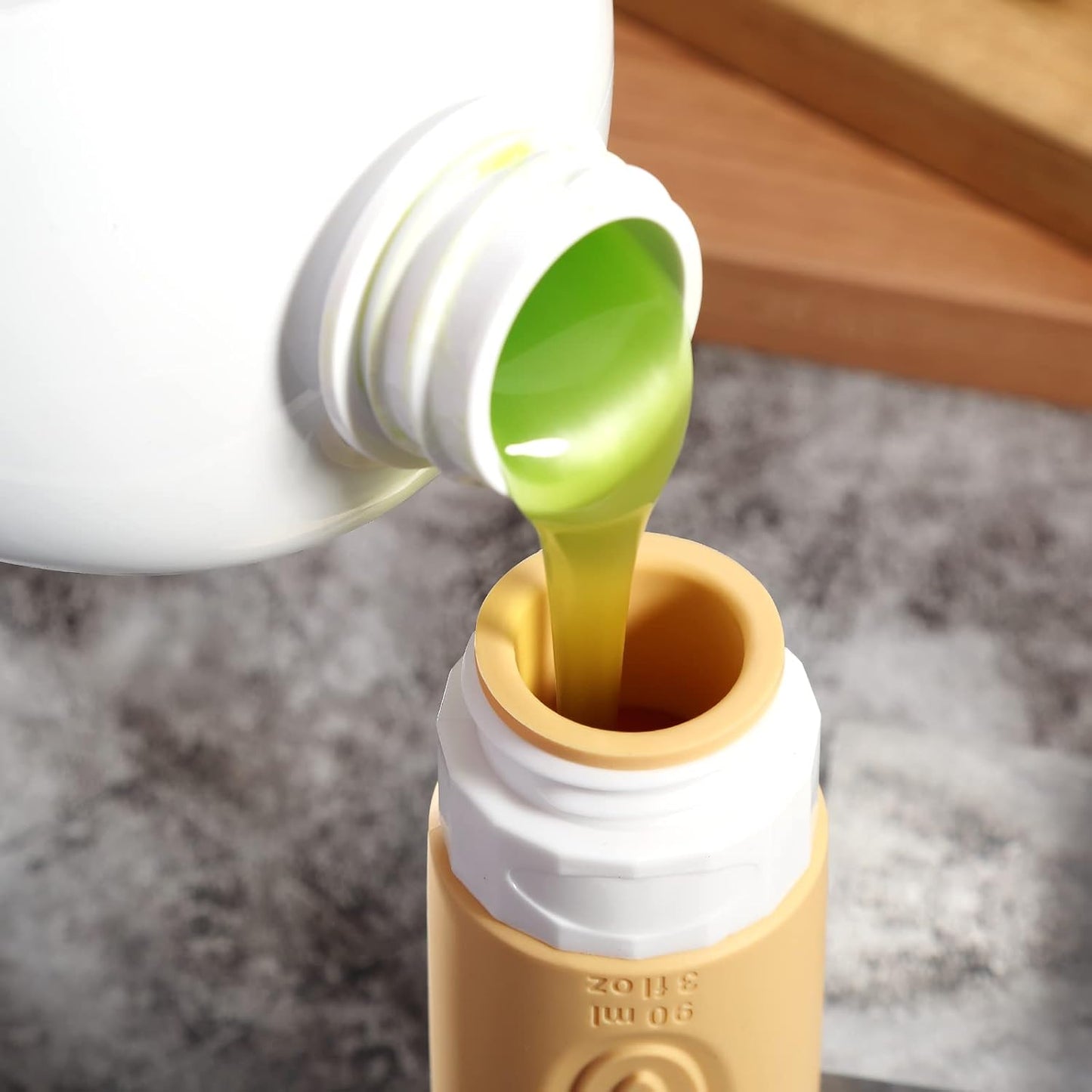 Travel Bottles for Toiletries, Tsa Approved 3oz Travel Size Containers BPA Free Leak Proof Refillable Liquid Silicone Squeezable Travel Accessories for Shampoo Conditioner Lotion (4 Pack)