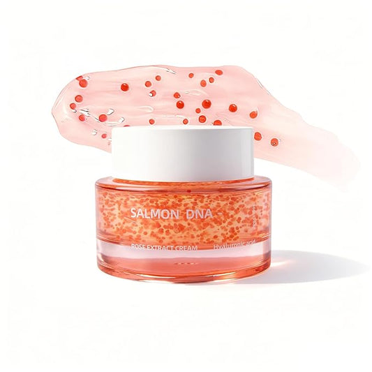 Salmon DNA PDRN Pink Collagen Capsule Cream - Lightweight Hydrating Gel Moisturizer with Niacinamide, Hyaluronic Acid, Glow Boost, Non-Sticky, Sensitive Skin