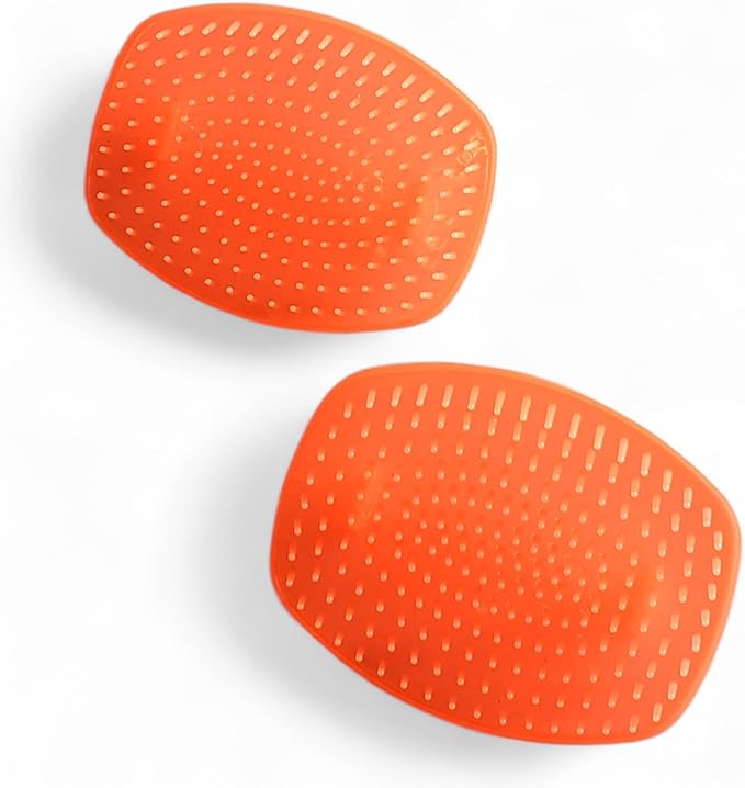 Detangler Hair Brush with Firm Bristles (4×3 in) – Dry & Wet Shampoo and Conditioner Scalp Massager for Deep Cleansing, Exfoliating & Dandruff Control. Multi-Use for Hair, Beard & Scalp (2PC,Red)