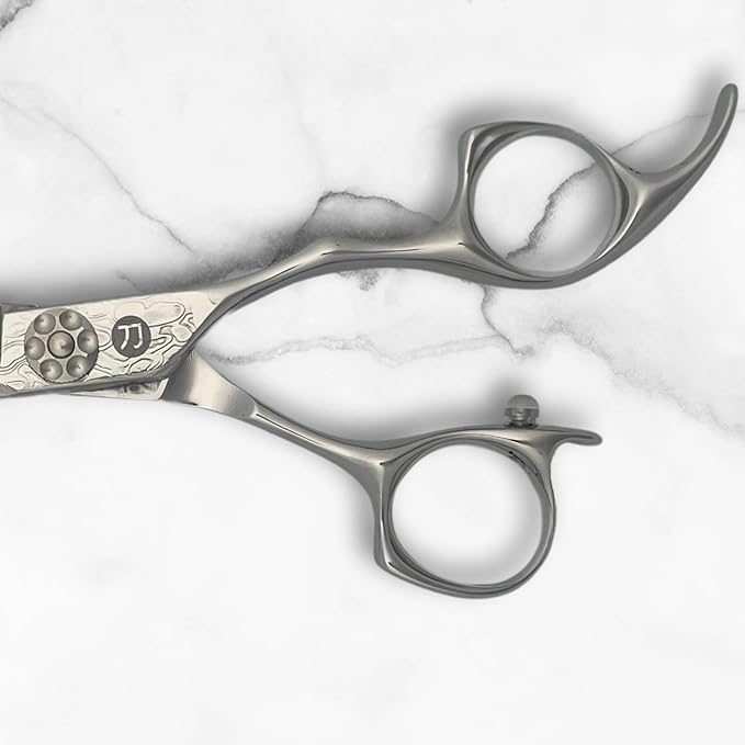 6 Inch Hair Cutting Shears Made From Damascus Steel - Saki Kanzen - For Professional Haircutting - Wet or Dry Hair