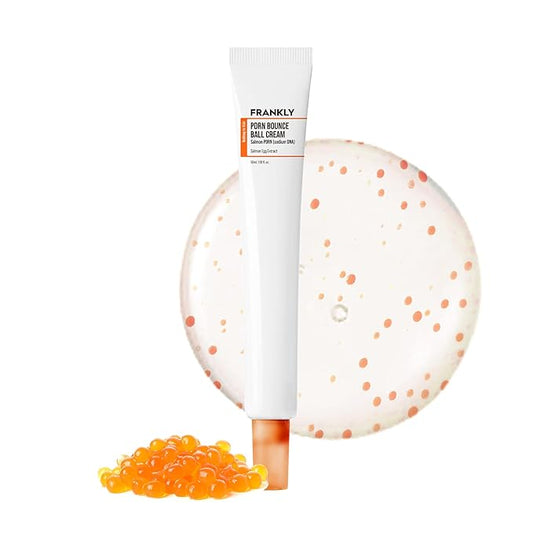 FRANKLY Salmon PDRN Bounce Ball Cream – 99% Pure Salmon DNA Moisturizer for Skin Repair & Glow | Post Microneedling Recovery & Barrier Repair | Lightweight Gel Cream | Korean Skincare | 1.69 fl oz