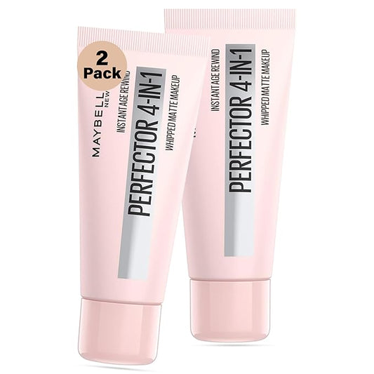 Instant Age Rewind 4-in-1 Matte Perfector: Foundation, Primer, Concealer & Powder for Smooth, Shine-Free Skin – Lightweight, Buildable Coverage, Long-Lasting Matte Finish – Shade 01 Light