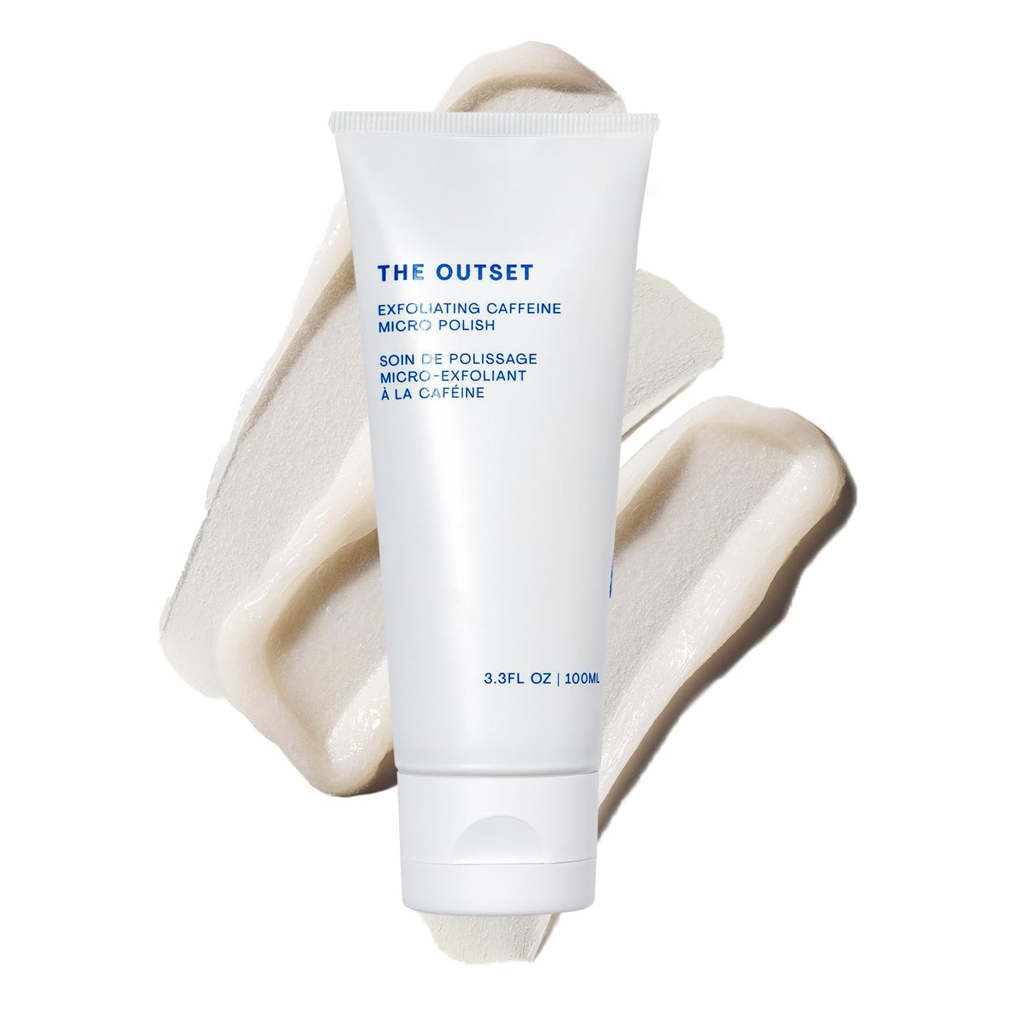 The Outset Exfoliating Caffeine Micro Polish - Gentle Fragrance Free Physical Face Scrub for Everyday - Awakening, Smoothing - Clean, Vegan, Gluten Free - All Skin Types, Sensitive Skin - 3.3 fl oz