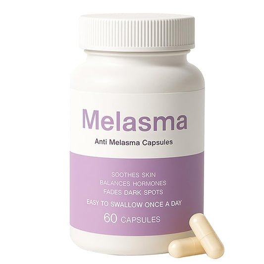 Melanina Anti-Melasma & Dark Kit, Anti-Melasma Capsules - with DIM, Turmeric Extract 95% for Women, Supports Even Skin Tone & Radiance 60 Capsules (1)