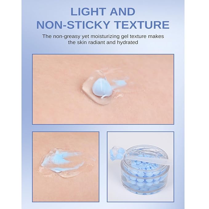 Hyaluronic Acid Capsule Cream, Hydrating Face Moisturizer Capsule Cream Long Lasting Nourishing & Firming, Korean Skincare for Deep Hydration and Skin Repair, Reduce Fine Lines and Wrinkles