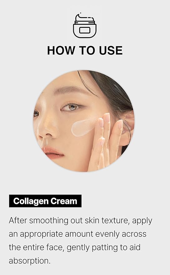 Sudee Collagen Protein Cream Vegan Collagen & Hyaluronic Acid Moisturizer Korean Skincare Visibly Plumper Skin Texture & Improved Elasticity Appearance Gentle Daily Face Cream for All Skin Types 50g