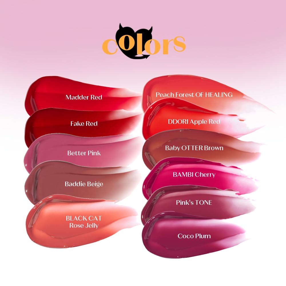 ETUDE Over Growy Lip Stain Tint, Better Pink, 0.1 oz (3 g), Lipstick, Glossy Finish, Highly Moisturizing, Melotint, Plush, Glossy, Volume, Vegan Certified