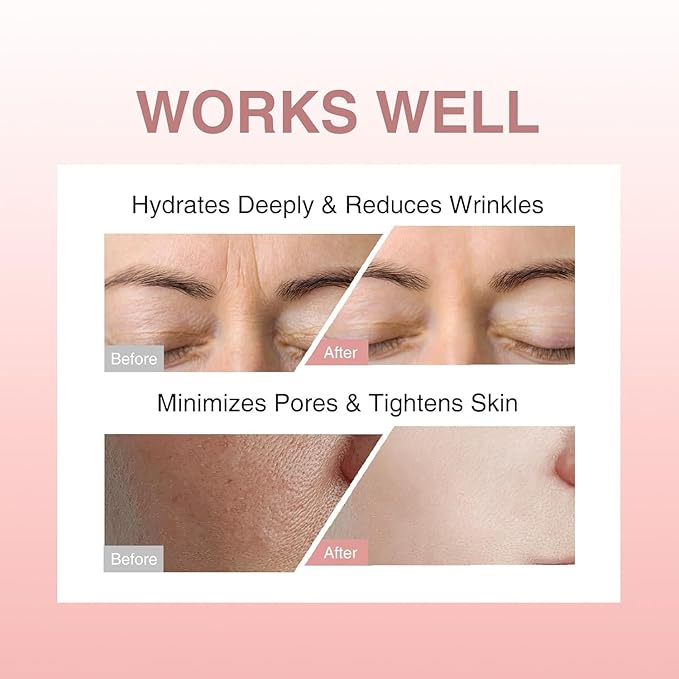 Bio-Collagen Face Mask, Real Deep Hydrating Collagen Overnight Mask, Face Masks Skincare, Facial Sheet Masks for Skin care, Pore Minimizing, Firming, and Moisturizing. (4 Count (Pack of 1))