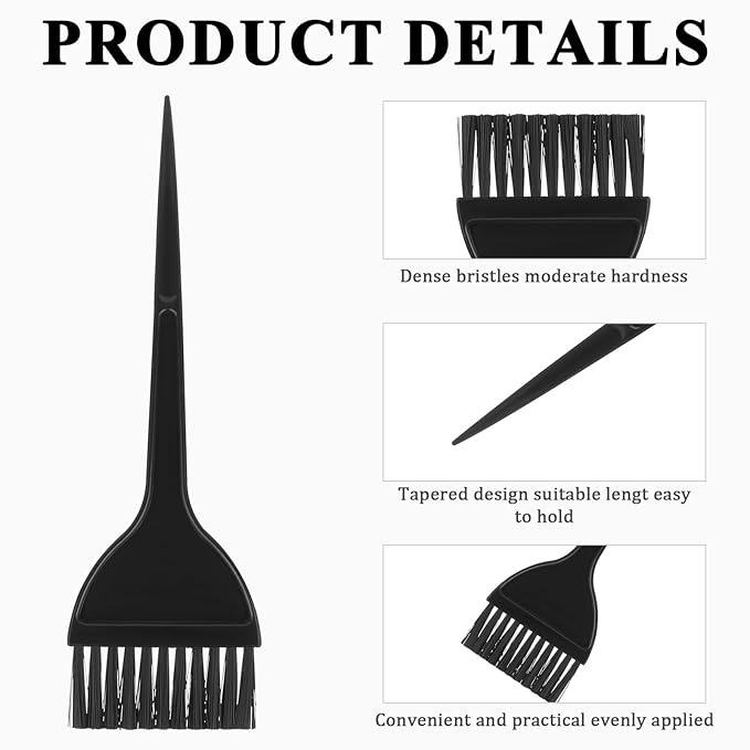 6Pcs Hair Coloring Dye Brush, Hair Color Applicator Brush Salon Accessorises Brushes for Stylist Supplies Salon Supplies Beauty Parlors Shampoo Oils Comb Dying Tools Accessories