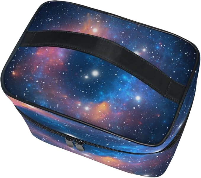 Makeup Bag, Colorful Space Star Nebula Travel Makeup Organizer Bag Cosmetic Cases Toiletry Bags for Girl Women Ladies