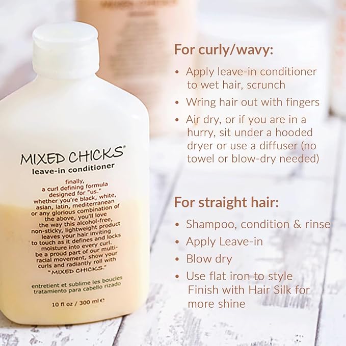 Mixed Chicks Curl Defining & Frizz Eliminating Leave-In Conditioner, 10 fl.oz