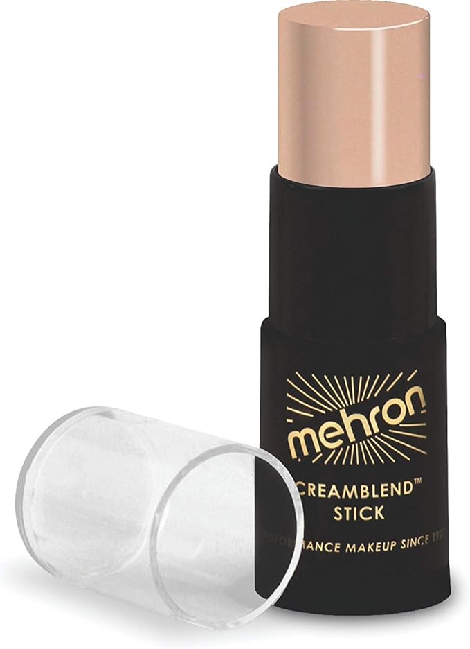 Mehron Makeup CreamBlend Stick, Soft Peach, 0.75 oz (21 g), Cream Face Makeup Stick