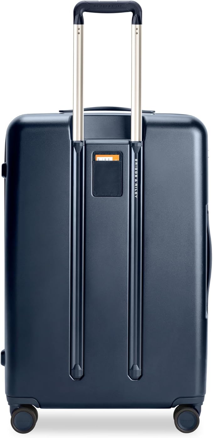 Briggs & Riley 30" Large Expandable Spinner - Checked Luggage for Travel, Suitcases with Wheels, Hardside Rolling Bag for Men & Women, Self-Repairing Zipper - Sympatico Collection, Navy