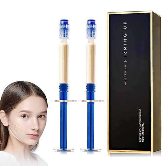 2PCS Polypeptide Collagen Elastic Essence Cream - Micro-Molecular Firming and Lifting Lotion for Tightening Skin