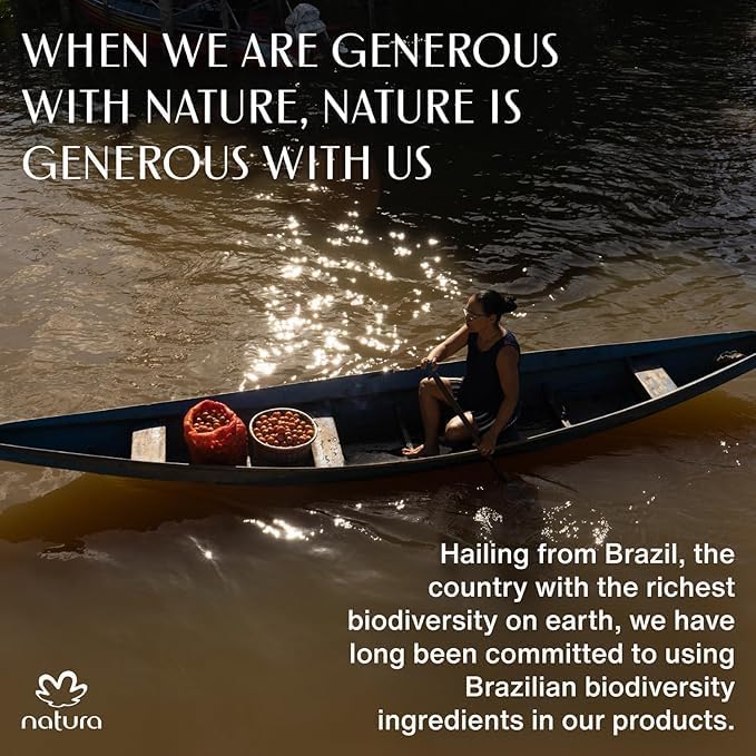 natura - Ekos Tukumã Biphase Shower Oil - Replenishing In-Shower or Bath Body Oil - Anti-Signs - Scented - Bath Oil - Skin Moisturizer - Vegan Skin Care - Brazilian Beauty Secrets - 6.7 fl oz (200ml)