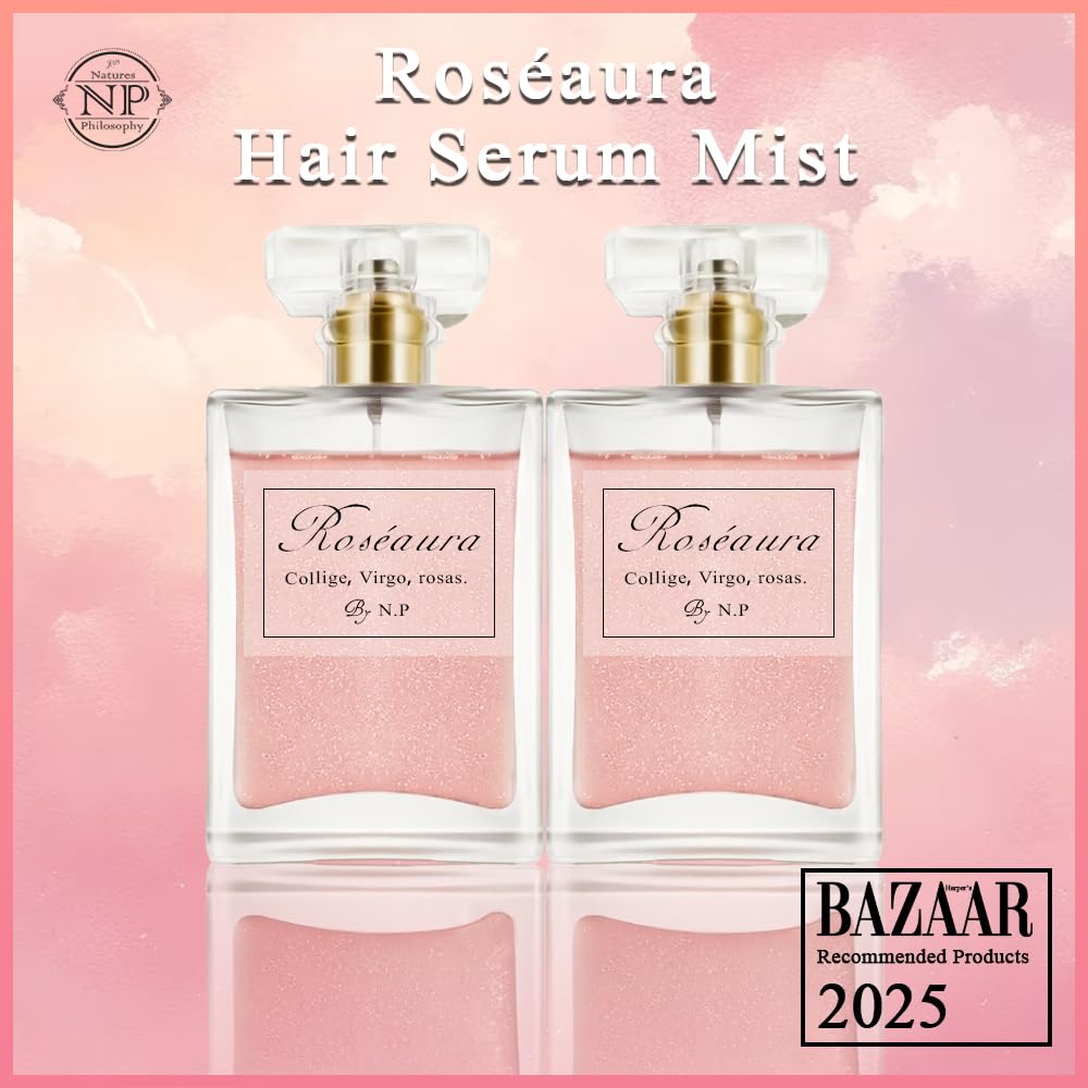 NP NATURES PHILOSOPHY Hair Perfume, Leave-in Hair Serum & Shine Spray for Women, Anti-Frizz Hair Care, Lightweight Leave-in Conditioner & Glossier Hair Perfume oils - 1.7 Fl oz