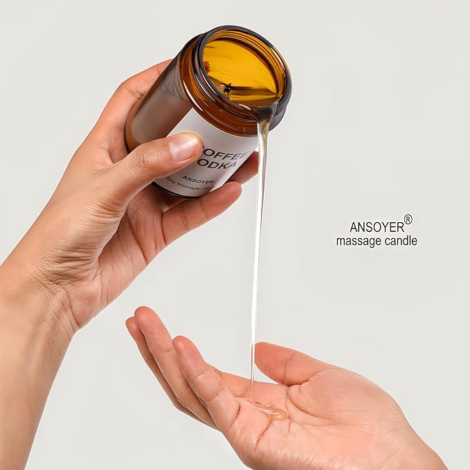 Massage Candles, Massage Oil Candles for Relaxation Gifts, Body Oil, Body Lotion, Edible Soy + Hemp Seed Oil Based, Jars- 4.5OZ (Lavender)