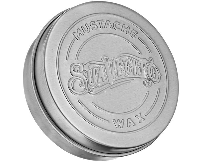 Suavecito Whiskey Bar Mustache Wax 1.5 oz - Control & Style Your Mustache With All Day Hold, Portable Travel Size Tin Can, Moisturize & Style, Facial Grooming With A Masculine Scent