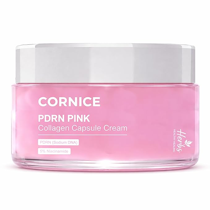 Salmon PDRN Pink Collagen Capsule Cream, Face Moisturizer | Lightweight Hydrating Cream with Collagen, Sodium Hyaluronate & Retinol | Korean Skincare, 1.94 oz