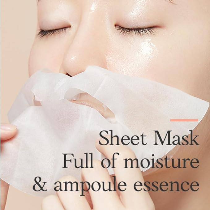 ETUDE Moistfull Collagen Sheet Mask 10pcs SET, Face Mask, Face Moisturizer, Super Collagen Water, Lupinus Albus Protein, Vegan Certified, Sensitive Skin, Deep Hydration, Korean Skin Care, Beauty