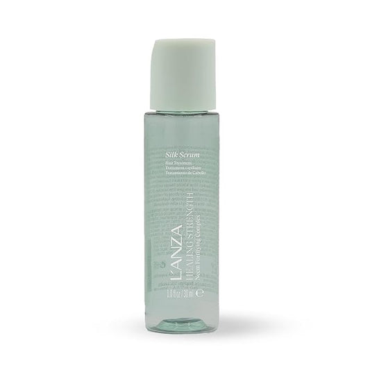 L'ANZA Healing Strength Silk Serum Strengthening Hair Treatment, Repairs Damage, UV & Heat Protection, Smooths Split Ends, Glossy Shine, Anti Humidity & Frizz, Color Safe, Sulfate Free, New Bottle