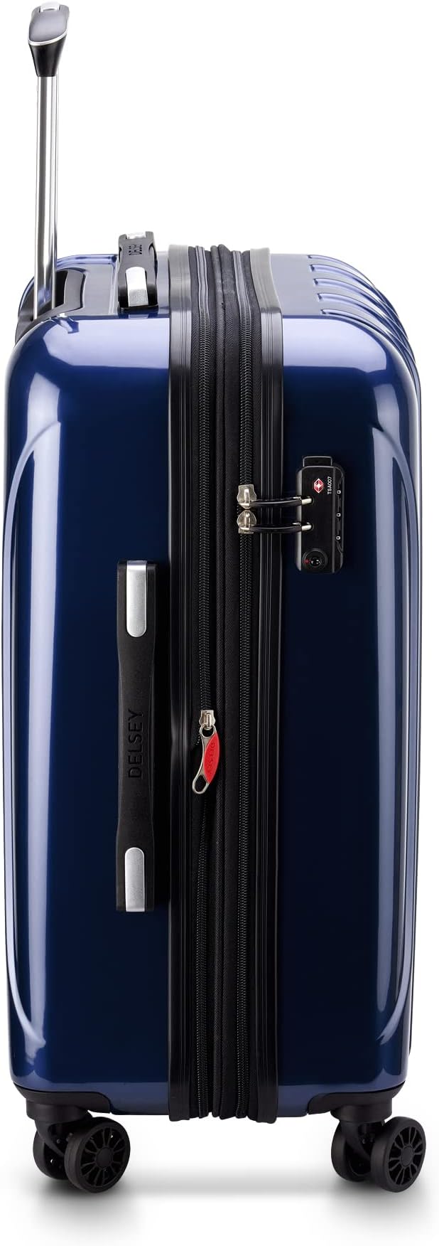 DELSEY PARIS Helium Aero Hardside Expandable Luggage with Spinner Wheels, Blue Cobalt, 3-Piece Set (21/24/28)