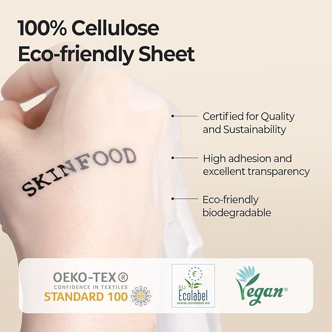 SKINFOOD Acorn Pore Peptide Daily Sheet Mask, Korean 5-Minute Quick Skincare Hack, Pore Tightening & Elasticity, Skin Texture Improvement Face Mask for Sagging Skin Bulk Pack (30EA)