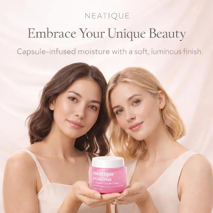 Sodium DNA PDRN Pink Collagen Capsule Cream, Firming & Hydrating Face Moisturizer with 6% Niacinamide for Plump, Smooth, Dewy-Looking Skin, Lightweight Moisturizing Cream, 2.13 oz