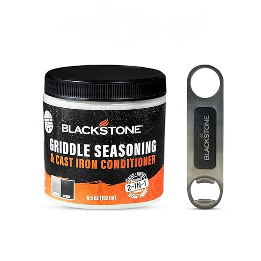 Blackstone 2-IN-1 Griddle & Cast Iron Seasoning Conditioner 6.5 OZ– Effective Seasoning Rub Formula – Food Safe – Easy to Use – with Satisfying Customers Travel Tissue Pack