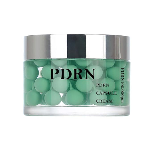Salmon DNA PDRN Collagen Capsule Serum Cream, Anti-Aging Firming Hydrating with Pink Peptide, Face Care for All Skin Types, 1.7 Oz