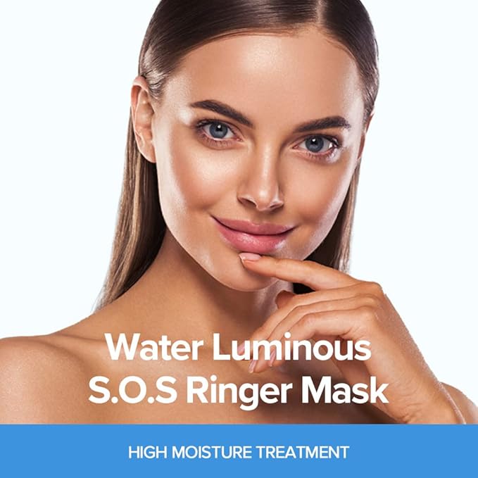 JMsolution Water Luminous S.O.S Ringer Mask – Deep Hydration & Moisture Care, Korean Sheet Mask, 10 Sheets