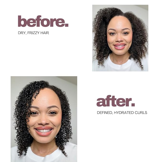 Curl Defining Gel for Curly, Wavy, and Kinky Hair - with Aloe Vera and Chamomile Extract (8 Oz)