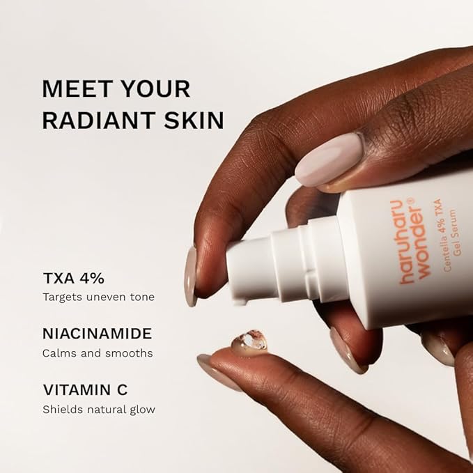 haruharu wonder 4% TXA Gel Serum, Niacinamide, Tranexamic Acid, Vitamin C & Centella, Korean Skincare, 1.01 fl. oz