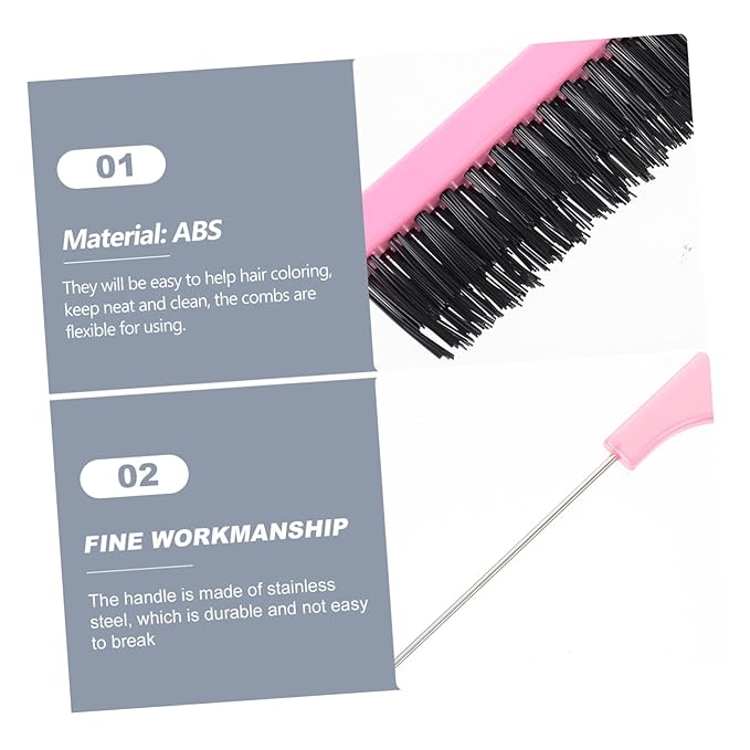 SAFIGLE 1set Hairdressing Tinting Combs and Brushes for Even Hair Coloring and Washable Hair Comb Brush Kit for Professional and Home Use
