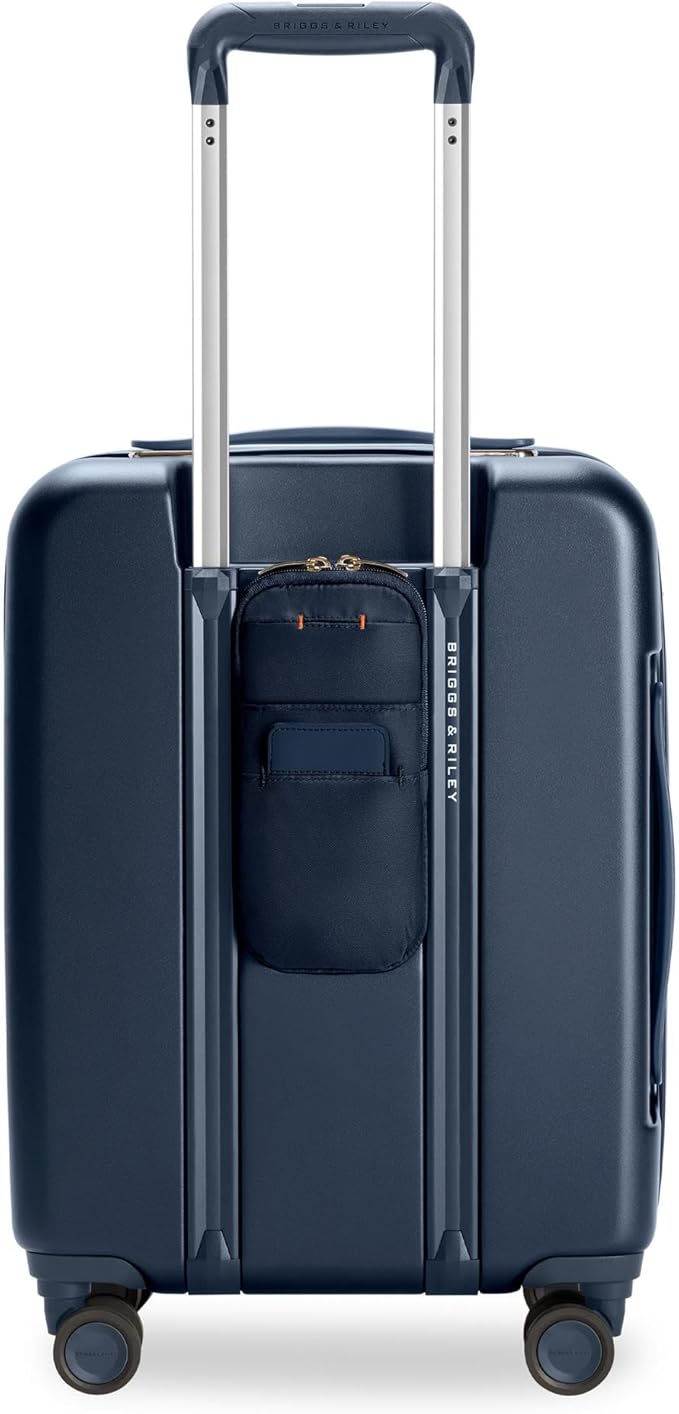 Briggs & Riley 21" Global Carry On Expandable Spinner - Luggage for Travel, Suitcases with Wheels, Hardside Rolling Bag for Men & Women, Self-Repairing Zipper - Sympatico Collection, Navy