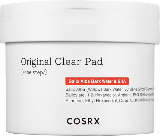 COSRX BHA Toner Pads, 70 Sheets, Exfoliating Pads for Dead Skin & Blackheads, Minimize Pores, Prevent Breakouts, Improve Skin Texture, Korean Skin Care