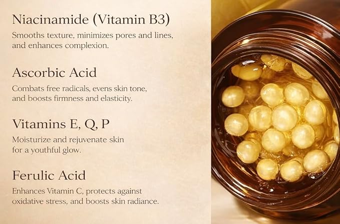 Hydrating Face Cream with Collagen & Vitamin C – Brightening Moisturizer with Peptides & Antioxidants for Radiant, Anti Aging Glowing Skin – 55g