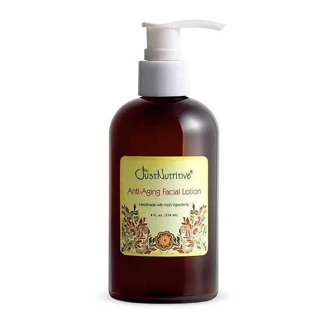 Just Nutritive Anti-Aging Nutritive Facial Lotion | Anti-Aging Treatment | Nutritive ingredients to help your skin repair and renew itself | Wrinkle Treatment | Eye Bags | Fine Lines 8 fl oz