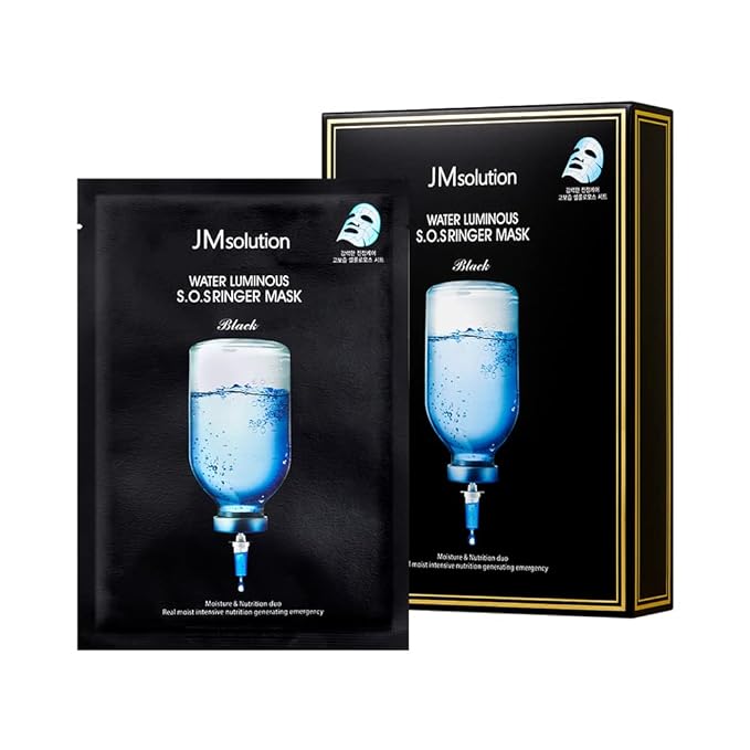 JMsolution Water Luminous S.O.S Ringer Mask – Deep Hydration & Moisture Care, Korean Sheet Mask, 10 Sheets