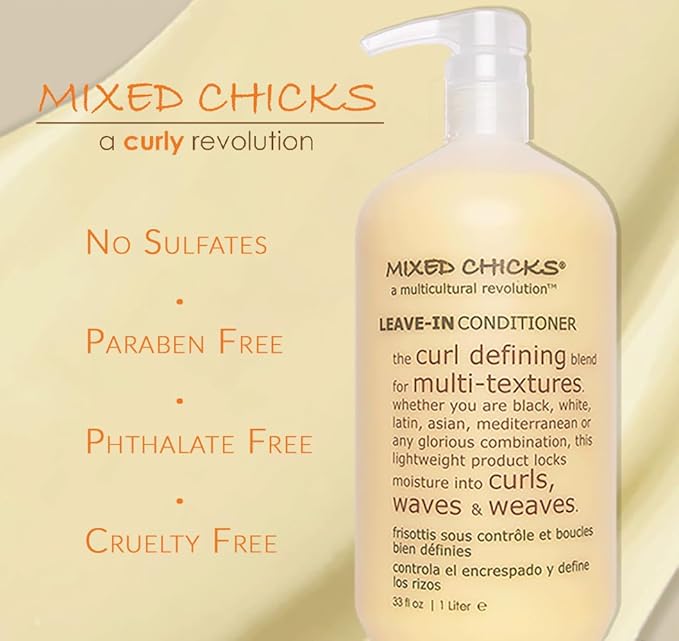 Mixed Chicks Curl Defining & Frizz Eliminating Leave-In Conditioner, 33 fl.oz.