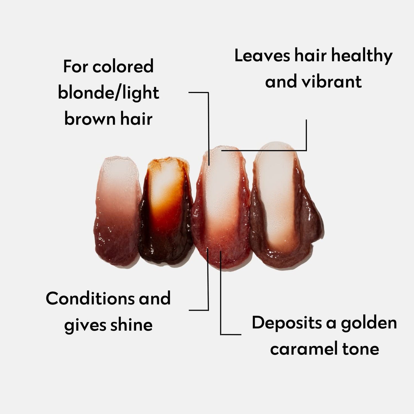 Four Reasons Color Mask - Caramel - (27 Colors) Toning Treatment, Color Depositing Conditioner, Tone & Enhance Color-Treated Hair - Semi Permanent Hair Dye, Vegan and Cruelty-Free, 6.76 fl oz