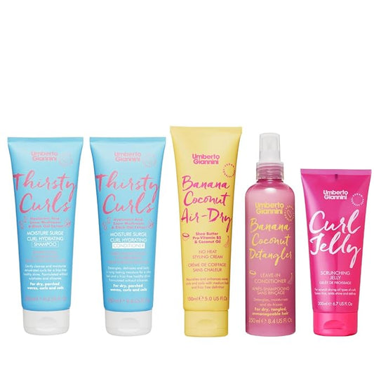 Curl Type 2 Kit, full 5-piece routine for defined, bouncy & frizz-free waves