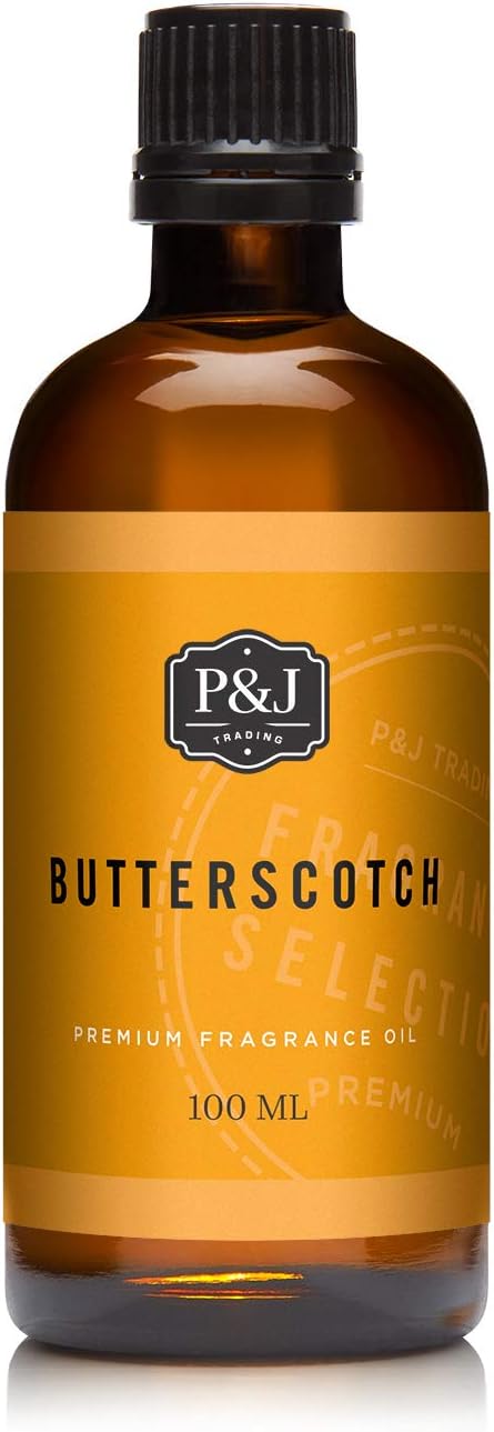 P&J Trading - Butterscotch Scented Oil 100ml - Fragrance Oil for Candle Making, Soap Making, Diffuser Oil