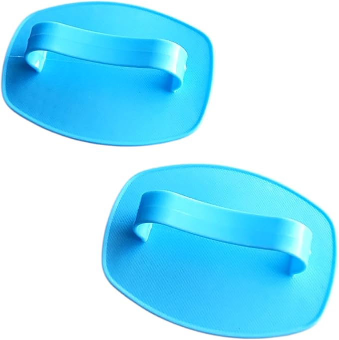 Detangler Hair Brush with Firm Bristles (4×3 in) – Dry & Wet Shampoo and Conditioner Scalp Massager for Deep Cleansing, Exfoliating & Dandruff Control. Multi-Use for Hair, Beard & Scalp (2PC,Blue)