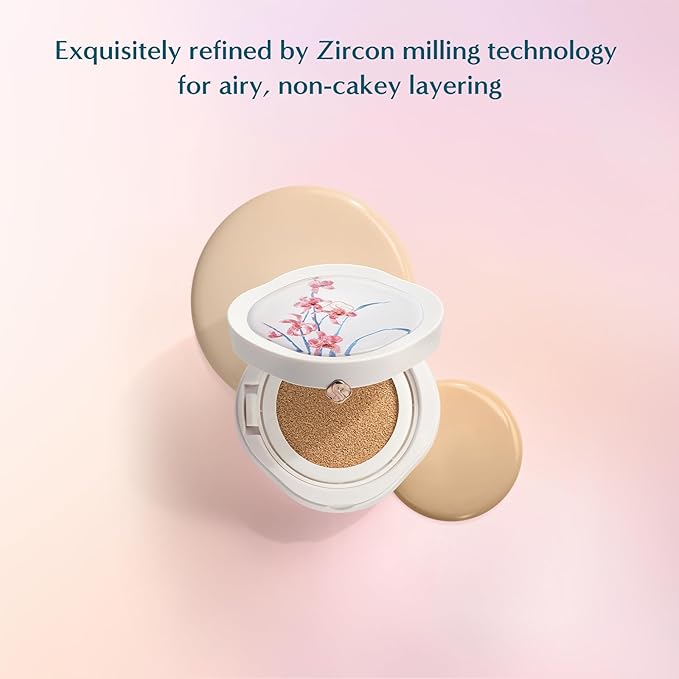 FLORASIS Flawless Jade Breathable Longwear Cushion Foundation (Ode to Embroidery) (N20 Shimmering Lotus, 1 Count)