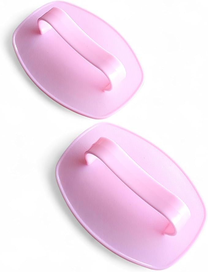 Detangler Hair Brush with Firm Bristles (4×3 in) – Dry & Wet Shampoo and Conditioner Scalp Massager for Deep Cleansing, Exfoliating & Dandruff Control. Multi-Use for Hair, Beard & Scalp (2 PC,Pink)