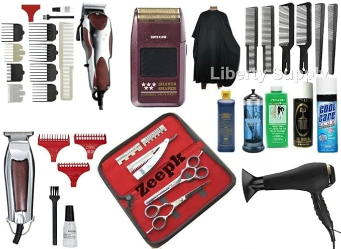 Barber School Kit ESTANDAR DE Milady Professional BARBERO Cosmetology School Kit/Beauty School Kit Professional Hairdresser Kit Professional Hairstylist Kit All in One Barber Kit